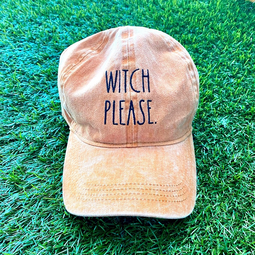 🆕 Rae Dunn LL Font Witch Please Adjustable Hat Cap Halloween